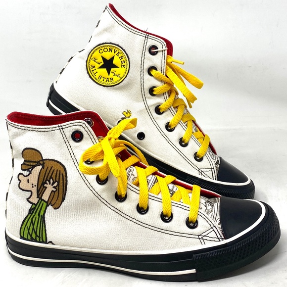 Converse Shoes - Converse Peanuts Ctas High Women Skate Shoes White Custom A03768C-WWRYBLGIRLBOY
